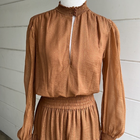 A.L.C Metallic Dress NWOT - Picture 3 of 12